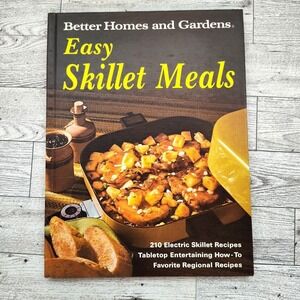 1972 Easy Skillet Meals Cookbook BHG Better Homes Gardens HC‎ Vtg